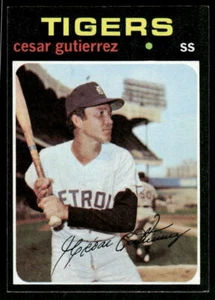 1971 Topps #154 Cesar Gutierrez Detroit Tigers - Picture 1 of 2