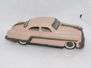 Vintage Pontiac Minister Delux Tinplate Toy Car 1950’s WORKING - Picture 1 of 5
