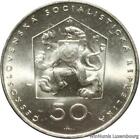 F4917 Rare Czechoslovakia 50 Korun Communist Party 1971 Silver -> Make offer