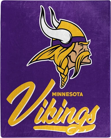 NFL Football Minnesota Vikings 50"x60" Northwest Company Plush Throw Blanket Cover