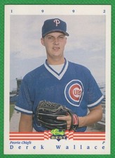 Derek Wallace - 1992 Classic Best #403 - Peoria Chiefs Baseball Card