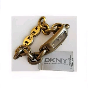 DKNY 110508 Champagne Dial Brushed Gold-Plated Ladies Bracelet Watch NY3640 - Picture 1 of 12