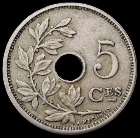Belgium 5 Centimes 1901 to 1932 (Choose the year and Legend) (GLIC-005C) Cover
