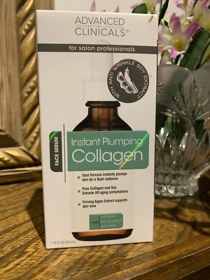 Advanced Clinicals 🌸 Collagen Instant Plumping Face 🌹 Anti Wrinkle Soy 1.75oz - Image 1 of 4