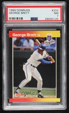 1989 Donruss George Brett (*Denotes* Next to PERFORMANCE) #204.1 PSA 7 HOF