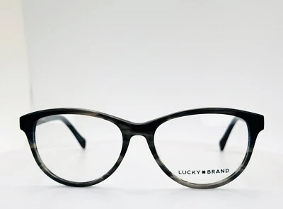 LUCKY BRAND D212 Gris Cuerno Tortuga Redondo Borde Completo Anteojos 53-16-135 B:43  Foto 1 de 4