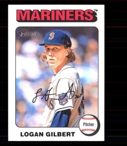 2024 Heritage High Number White Border #543 Logan Gilbert RC Mariners - Picture 1 of 1