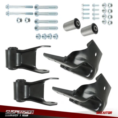 Juego de grillete de resorte de hoja trasera y soporte de suspensión para camioneta GMC K3500 1990-1997 Foto 1 de 4