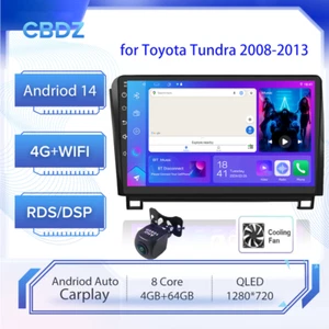 4+64G Car Radio for Toyota Tundra 2008-2013 Wireless CarPlay & Android Auto WIFI - Picture 1 of 22