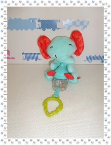A - Jeu Eveil Activités Peluche Maman et Bébé Eléphant Fisher Price - Foto 1 di 1
