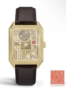 Reloj Bulova para Hombre Edición Limitada Frank Lloyd Wright 80 Aniversario Etiquetas en Caja - Imagen 1 de 9