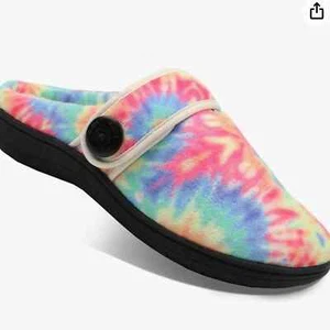 Glolily Slipper Memory Foam Shearling Slip-On open back Orthotic Arch new 9 - Picture 1 of 10