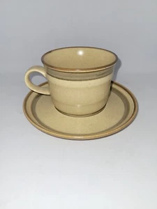 Mikasa Teacup and Saucer Homespun Country Side J7801 Vintage Coffee Cup Mug - Picture 1 of 5