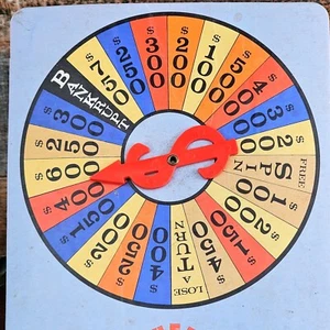 Vintage Wheel of Fortune Board Game 1985 Replacement Parts Spinner Board Only - Picture 1 of 5