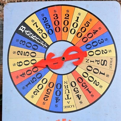 Vintage Wheel of Fortune Board Game 1985 Replacement Parts Spinner Board Only - Image 1 of 4