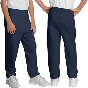 Youth Elastic Bottom Sweatpants XS, S, M, L, XL Childrens Boys Girls Kids NEW - Picture 1 of 8