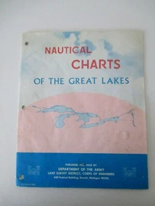 Nautical Charts of the Great Lakes Booklet 1967 Army Engineers Edition Vtg AZ13 - Picture 1 of 11
