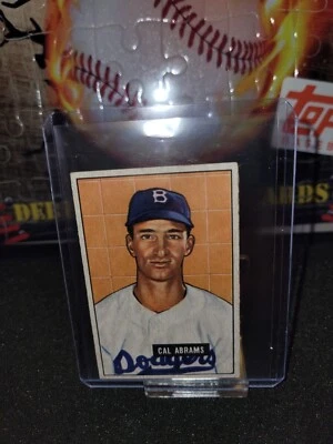 1951 Topps Baseball Cal Abrams Brooklyn Dodgers #152 - Image 1 of 2