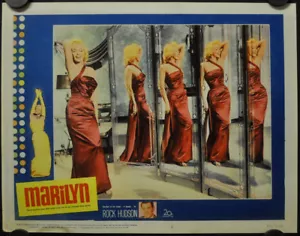 Marilyn 1963 Orig 11X14 Lobby Karte #8 Marilyn Monroe Rock Hudson - Bild 1 von 1