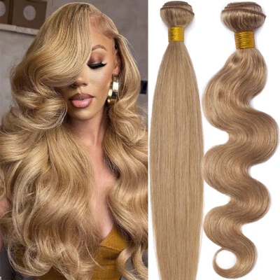 Extensiones de cabello humano Remy virgen peruana gruesas 100 g coser en paquetes tejido trama Foto 1 de 4