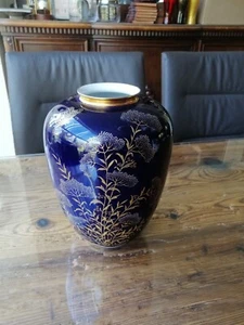 Vase Weimar-Porzellan Echt Weimar Kobalt Svea 510 43 - Bild 1 von 9