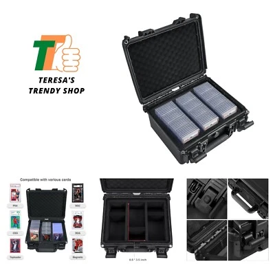 Waterproof Graded Card Storage Box Compatible with 102 Card Slabs, the Sports... - Image 1 of 4