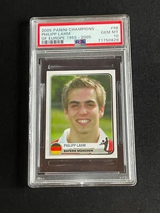 2005 Adesivo Panini Champions of Europe PHILIPP LAHM Rookie RC PSA 10 POP 1! - Foto 1 di 2