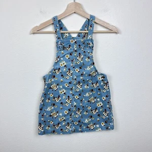 Tahari Overall Dress Girls Seven Mini Corduroy Floral Cottage Jumper Pinafore - Picture 1 of 11