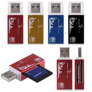 All in One Aluminium Multi Card Reader SDHC SDXC Micro SD M2 MS Memory Stick NEW - Picture 1 of 10