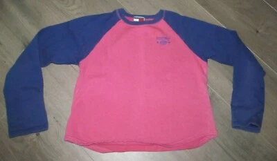 Camisa Sudadera Top Tommy Hilfiger Rosa y Azul Manga Larga Niña Talla M Mediana Foto 1 de 2