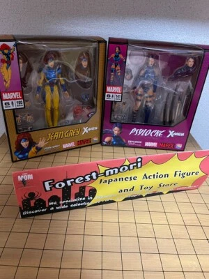 Medicom Toy MAFEX Jean Grey & Psylocke Comic Version X-Men Figures - Image 1 of 4
