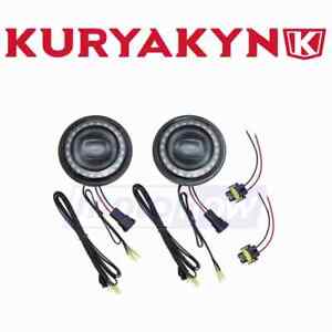 Kuryakyn Orbit Prism+ 4-1/2in. L.E.D. Passing Lamps for 2014-2020 Indian fx