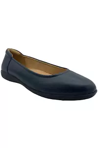 Naturalizer Women's Flexy Flat Leather Navy - Picture 1 of 3