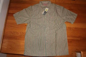 NWT Daniel Cremieux Medium Button Down SS Multi Retail $48.00 - Picture 1 of 1