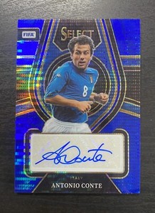 2022-23 PANINI SELECT FIFA ANTONIO CONTE BLUE PULSAR PRIZM AUTO #SS-AC