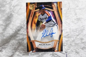 2025 Tribute Baseball 🔥NOLAN RYAN Pillars Of The Game GOLD AUTO /75🔥 SP ASTROS - Picture 1 of 2