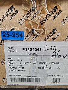 Reliance Electric P18S3048 MOTO 3 hp 1800 rpm 3PH 230/460V 182T Frame ODP NEW - Picture 1 of 1