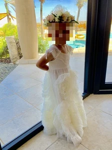 Dollcake My Dream Closet White Gown Dress Flower Girl Party Wedding 2 Girls - Picture 1 of 9