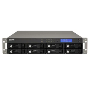 Qnap TS-859U-RP Nas Motherboard RAM 2 GB HDD 4 X 2 TB with Power Supply 2U - Picture 1 of 6