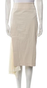 Falda beige con volantes talla L Brunello Cucinelli para mujer - Imagen 1 de 3