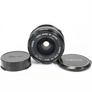 Canon FD 28mm f/2.8 S.C. Lente gran angular Prime con tapa delantera y... - Imagen 1 de 8