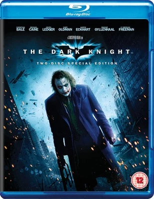 The Dark Knight Blu-ray (2008) Christian Bale, Nolan (DIR) cert 12 2 discs - Image 1 of 2