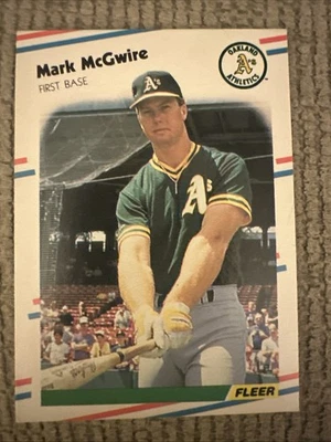 Lote de 11 tarjetas de béisbol Mark McGwire 1988 Oakland Athletics A’s Fleer Donruss Topps Foto 1 de 4