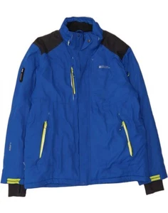 MOUNTAIN WAREHOUSE Mens Windbreaker Jacket UK 44 2XL Blue Colourblock CT49 - Picture 1 of 3