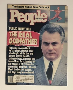 JOHN GOTTI MAFIA DON PEOPLE MAGAZINE MARCH 27 1989 The Real Godfather Newsstand - Picture 1 of 3