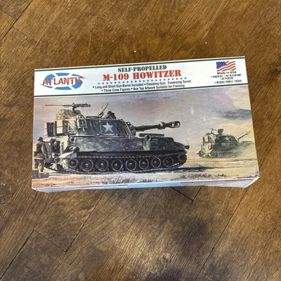 Atlantis Self-Propelled M-109 Howitzer 1/48 Scale Model Kit - Open Box - Image 1 of 3