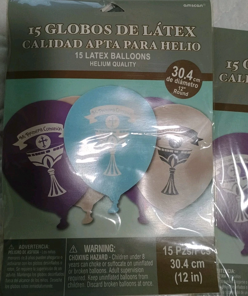 Mi Primera Comunión Balloons 2 pk 15 Balloons Per Pack - Image 1 of 1