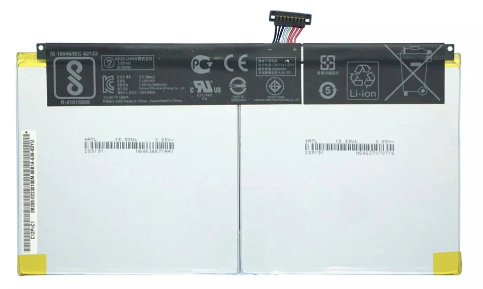 Batterie Tablet ASUS T102H T102HA C12N1607 1ICP3/91/91-2 3.85V 32Wh - Bild 1 von 1