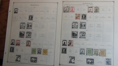 Colección de estampillas Stampsweis Manchukuo en páginas est 140 sellos más o menos Foto 1 de 4