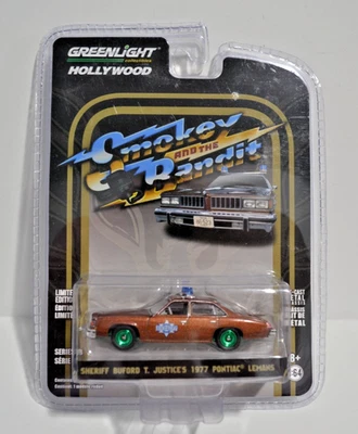 Greenlight Smokey Bandit Sheriff Buford T Justice 1977 Pontiac Lemans Chase - Image 1 of 4